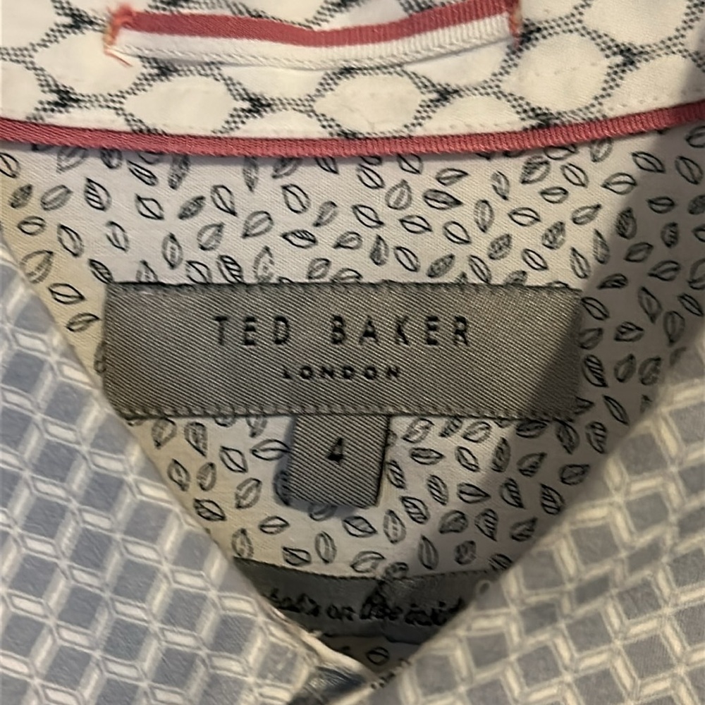 TED BAKER London 100% Cotton Polo Shirt Size 4 - Picture 2 of 10
